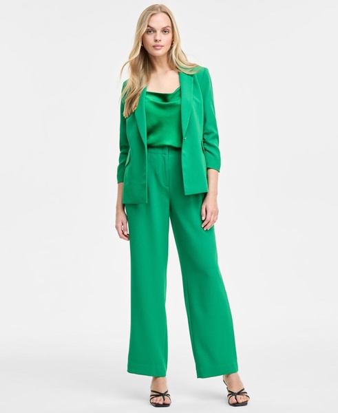 Women's Ruched-Sleeve One-Button Blazer, Exclusively at Macy's