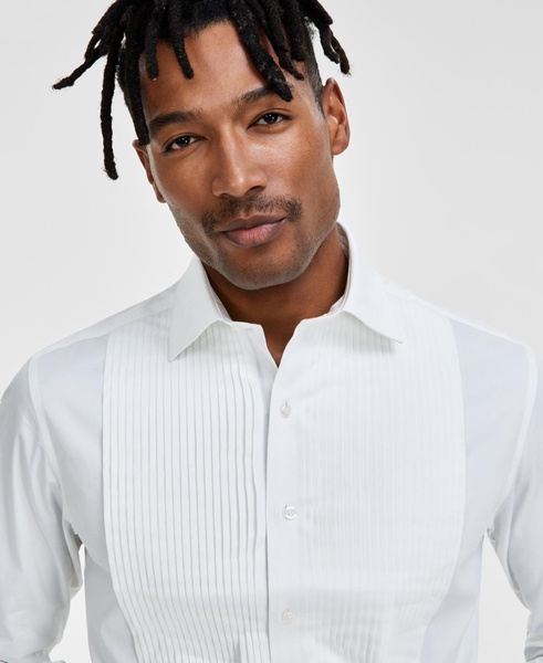 Men's Slim-Fit Solid Tuxedo Shirt, Created for Macy's