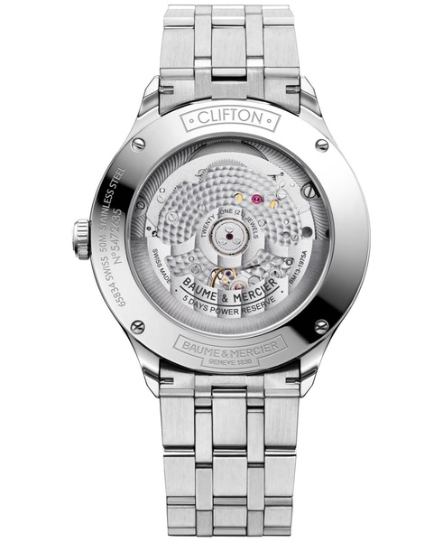 Men's Swiss Automatic Clifton Stainless Steel Bracelet Watch 40mm