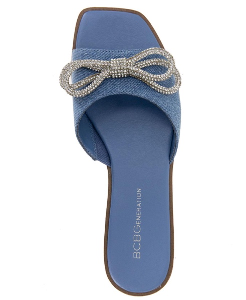 Women's Laffi Rhinestone Bow Slide Sandals