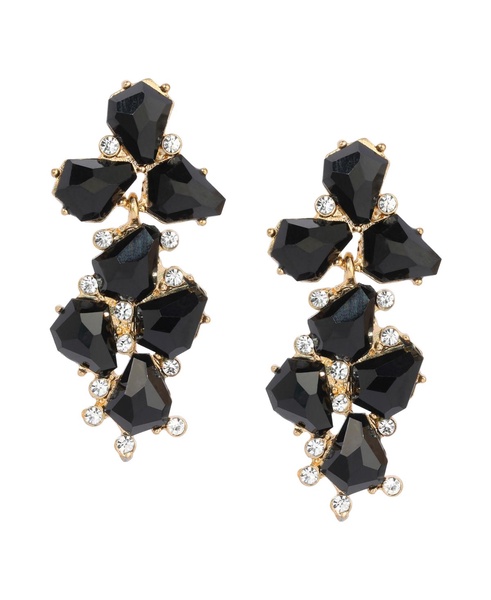 Epoxy Multi Shape Stone Linear Earrings