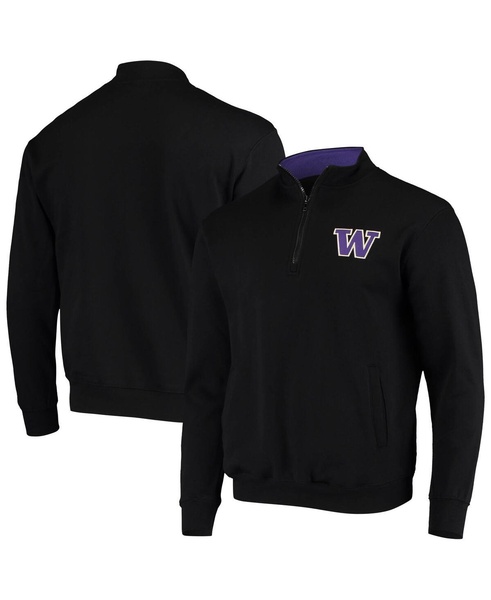 Men's Black Washington Huskies Tortugas Logo Quarter-Zip Jacket