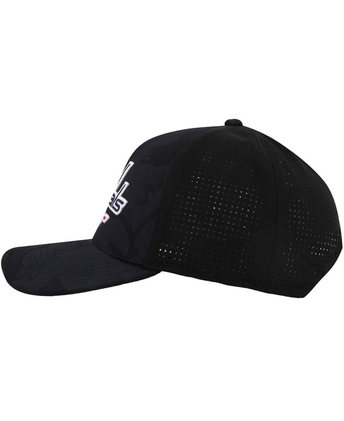 Men's Black Washington Capitals Valin Camo Super Tech Vented Adjustable Hat