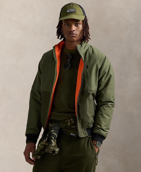 Men's Color-Blocked Raglan-Sleeve Jacket