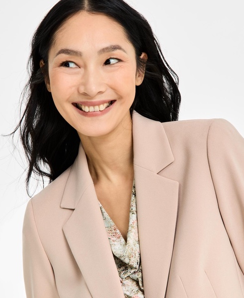 Women's Stretch Notch-Lapel Long-Sleeve Blazer