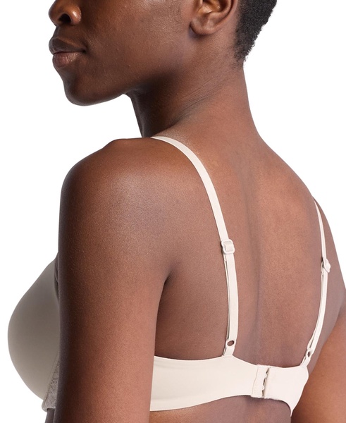 Women's Lace-Trim Push-Up Plunge Bra QF7578