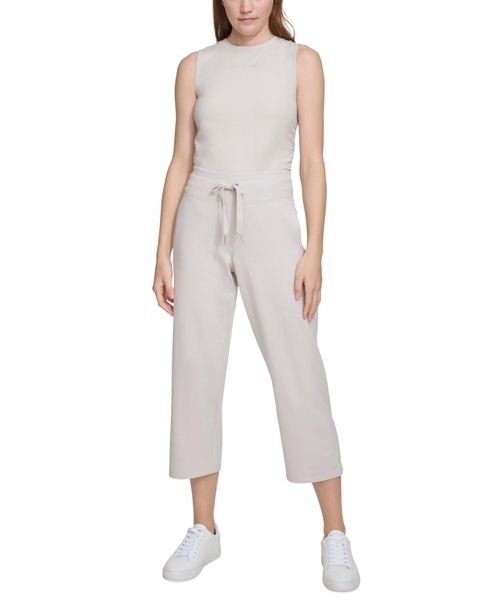 Women's Cropped Drawstring-Waist Pants