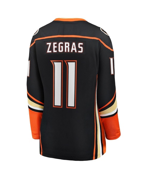 Women's Trevor Zegras Black Anaheim Ducks Home Breakaway Player Jersey