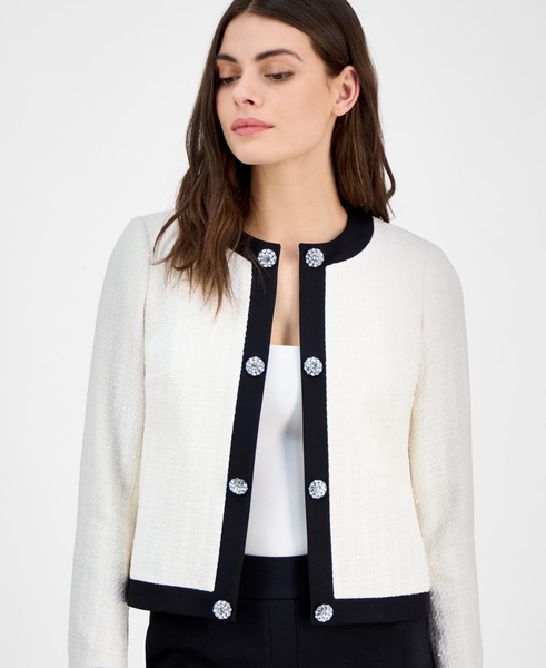 Women's Embellished Framed Cardigan Sweater