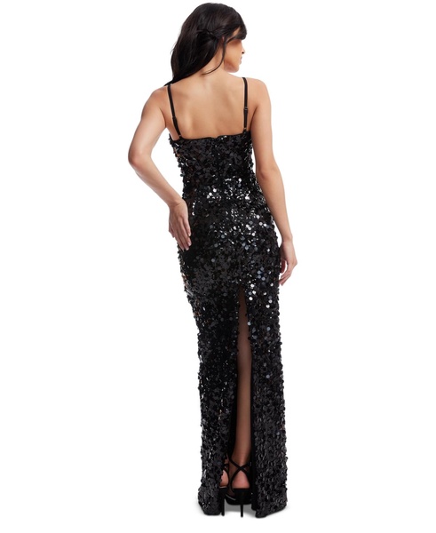 Women's Cammie Plunge Sequin Gown