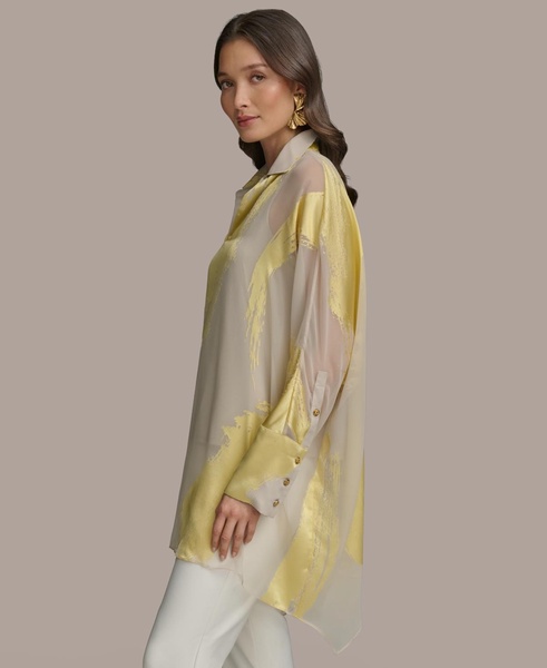 Women's Brushstroke Burnout Tunic