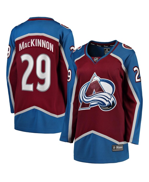 Women's Nathan MacKinnon Maroon Home Breakaway Player Jersey