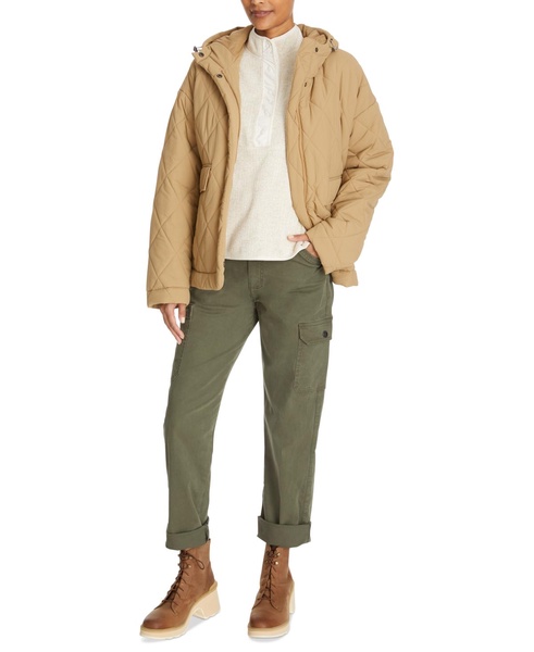 Women's High-Low Quilted Outdoor Puffer