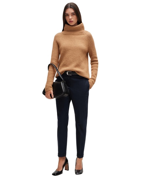 Women's Stretch-Cotton Twill Regular-Fit Trousers