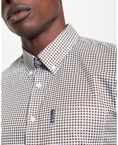 Men's Geo-Print Short Sleeve Shirt
