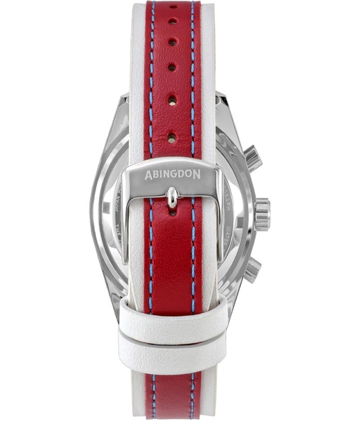 Women's Jordan Chronograph Multifunctional Victory Red Leather Strap Watch, 40mm