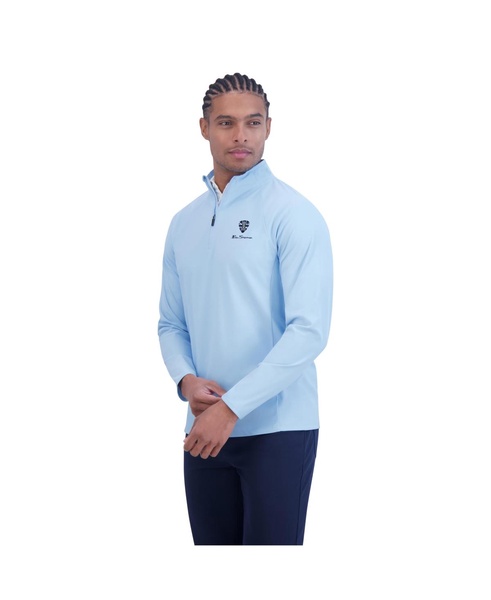 Men's Solid Pique Quarter Zip Sweatshirt