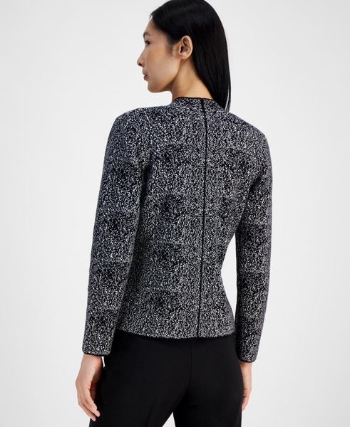 Women's Fitted Open-Front Cardigan