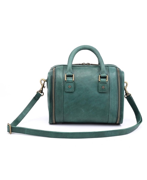 Women's Genuine Leather Mini Trunk Crossbody Bag