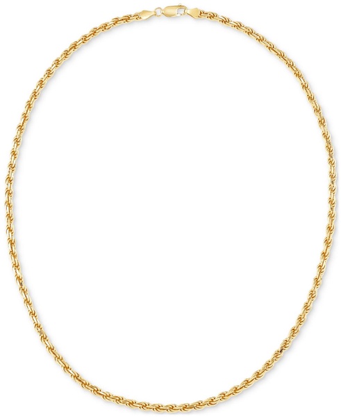 Rope Link 22" Chain Necklace in Sterling Silver