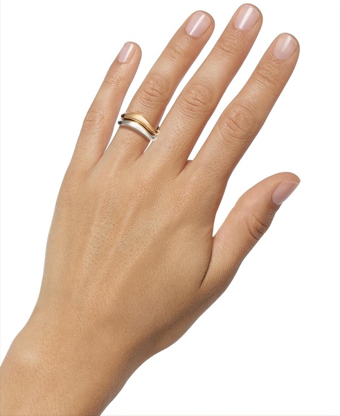 Gold and Silver Duo Stack Ring