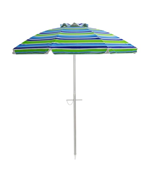 6.5 Feet Beach Umbrella with Sun Shade and Carry Bag without Weight Base