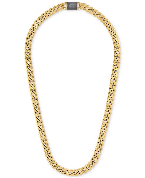Men's Classic Curb Chain 24" Necklace in Gold-Plated Stainless Steel