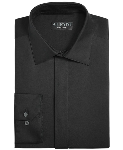 Men's Covered Placket Tuxedo Shirt, Regular & Slim Fit