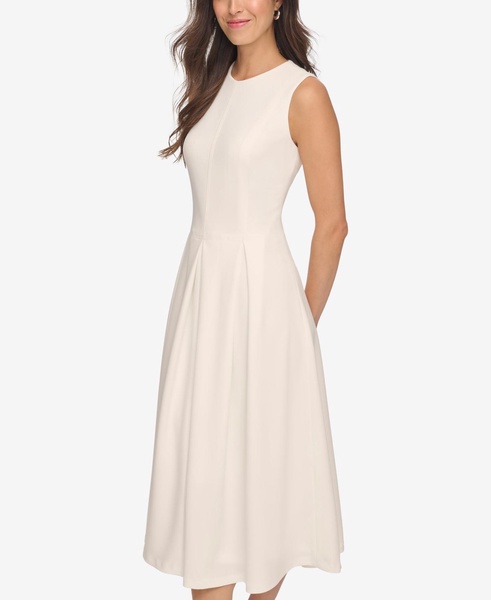 Women's Sleeveless Pleated Midi Dress