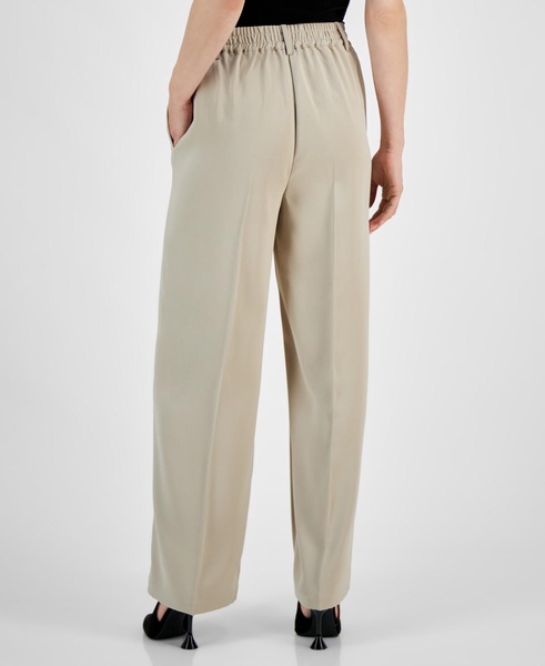 Petite High-Rise Wide-Leg Pants, Created for Macy's 