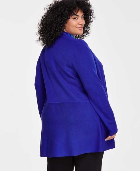 Plus Size Monterey Open-Front Cardigan