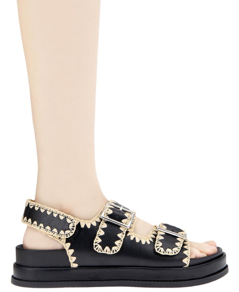 Women's Beena Footbed Hook and Loop Flatform Sandals