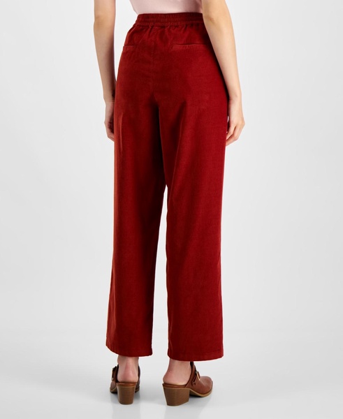 Women's Cotton Corduroy Drawstring Pants, Created for Macy's