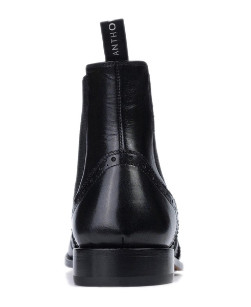 Men's Carl Wingtip Chelsea Leather Pull-Up Boots
