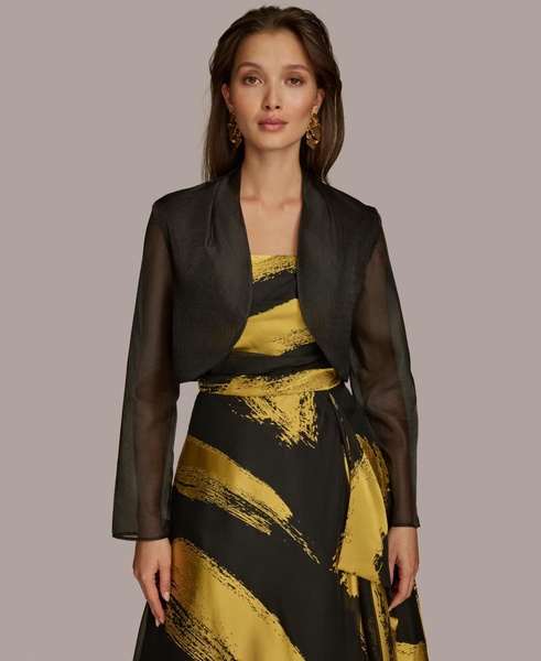 Women's Open-Front Long-Sleeve Shrug 