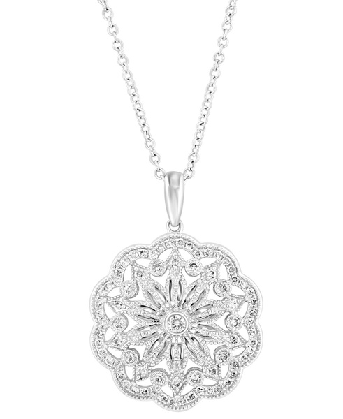 EFFY® Diamond Pendant Necklace (1/3 ct. t.w.) in 14k White Gold