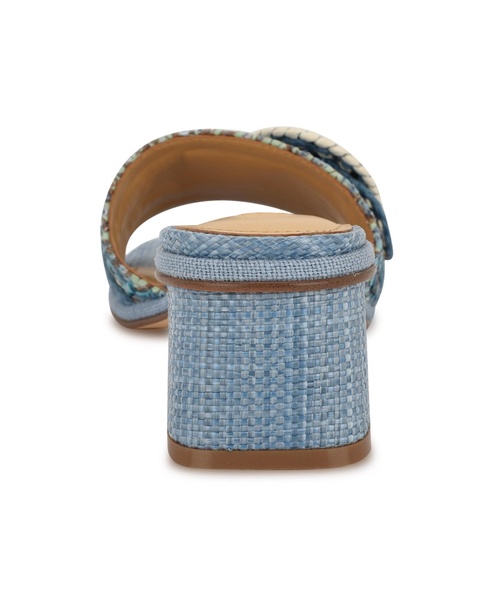 Women's Ending Woven Block Heel Sandals