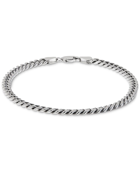 Men's Cuban Link Bracelet in 18k Gold-plated Sterling Silver & Sterling Silver