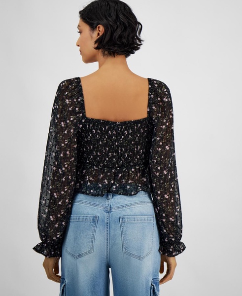 Women's Tie-Front Woven Top, Exclusively at Macy's