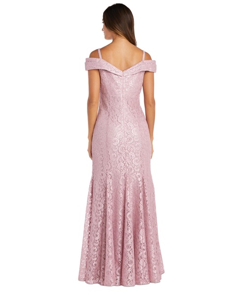 Off-The-Shoulder Lace Gown