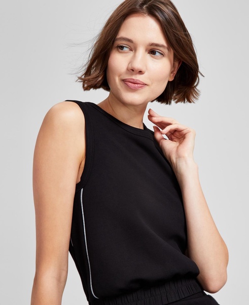 Women's Piping-Trim Sleeveless Top, Exclusively at Macy's 