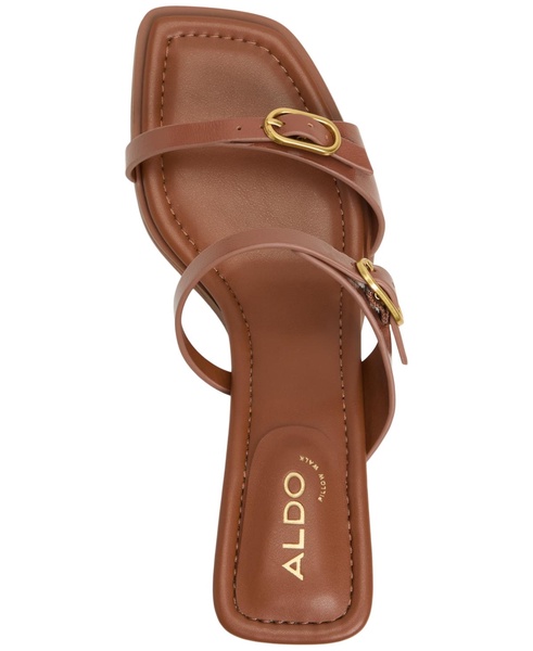 Women's Maymay Buckle Double Band Block-Heel Slide Sandals