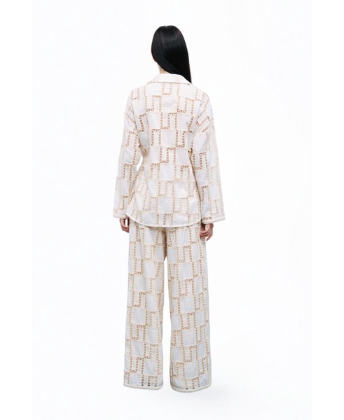 Women's Belted Embroidered Jacket