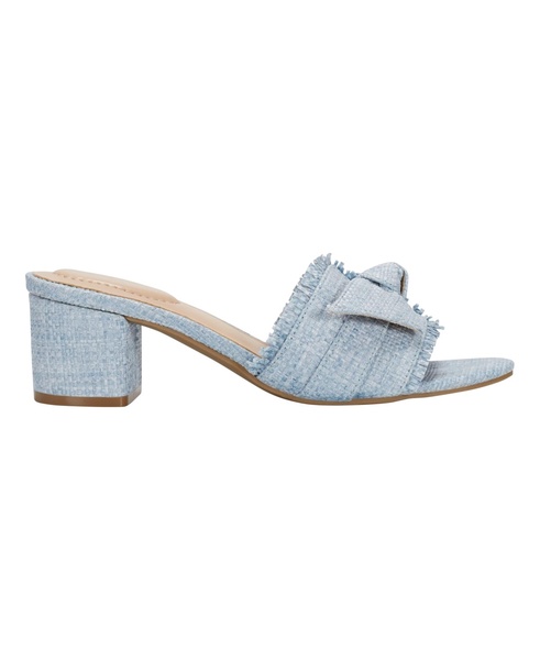 Women's Arden Raffia Knotted Bow Block Heel Sandals