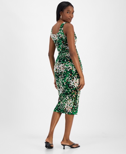 Women's Printed Mesh Sheath Dress, Exclusively at Macy's 