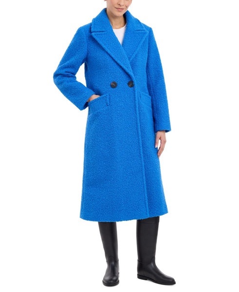 Women's Double-Breasted Bouclé Walker Coat