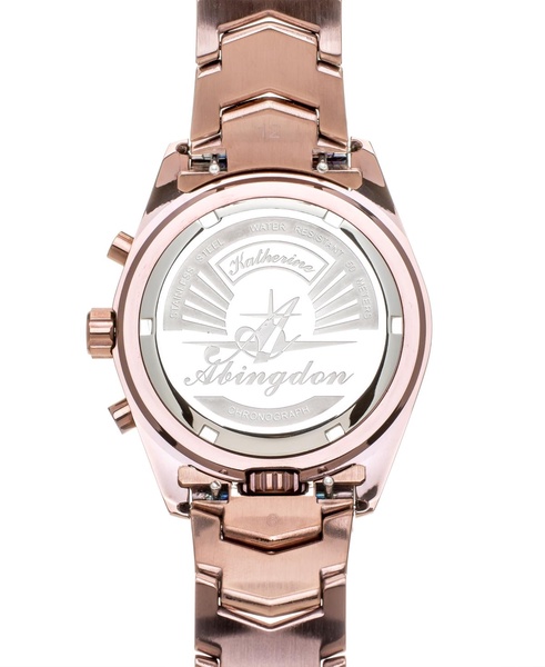 Women's Katherine Chronograph Multifunctional Chocolate Ion-Plated Stainless Steel Bracelet Watch 40mm