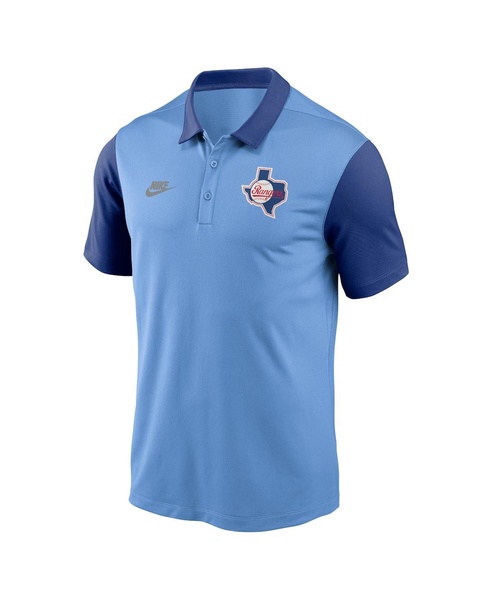 Men's Light Blue Texas Rangers Franchise Cooperstown Collection Polo T-Shirt