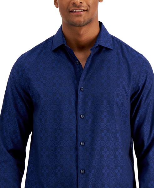 Men's Regular-Fit Medallion-Print Shirt, Created for Macy's 