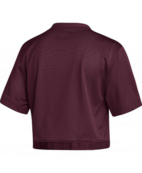 Women's Maroon Texas A&M Aggies V-Neck Cropped Jersey